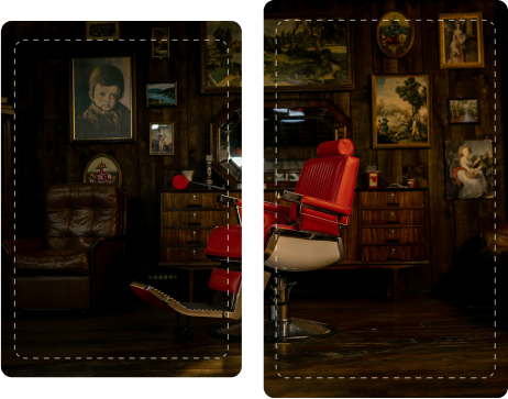 Foto ilustrativa do interior de uma barbearia